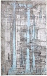 Dynamic Rugs ARTISAN 1602-190 Silver and Blue